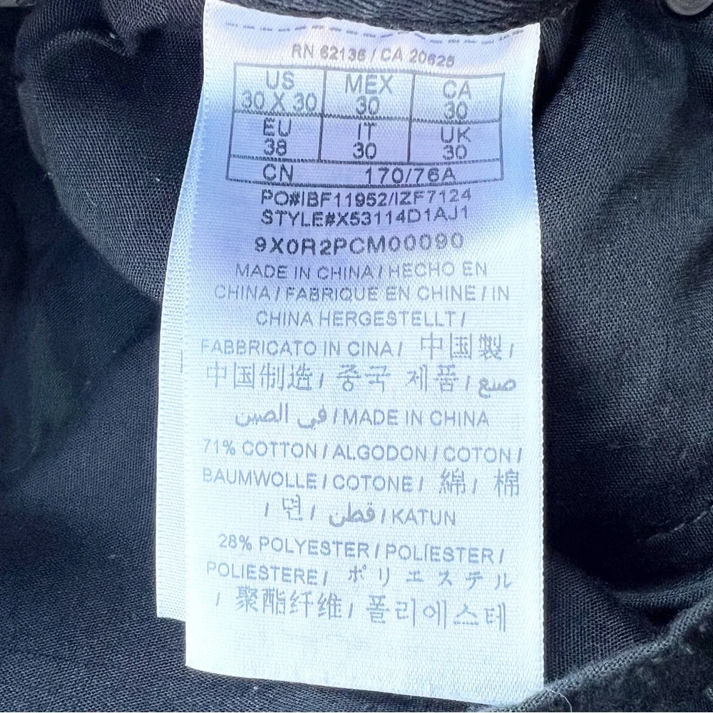 Guess Men’s Ultra Slim McCrane Fit Black Jeans Size 30x30